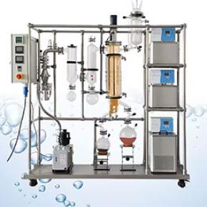 Herb Oil Short Path Molecular Wiped Film Distillation Unit Experimental System for Distilled Water and Molecular Weight Analysis