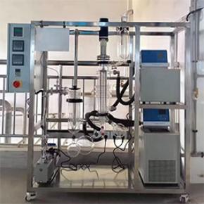 Compact thin film molecular distillation apparatus vacuum distillation equipment for distilled water molecular formula