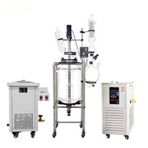 1L 5L 10L 30L 100L double wall jacketed glass reactor for lab use, 10L 50L 30L lab reactor, chemical glass reactor
