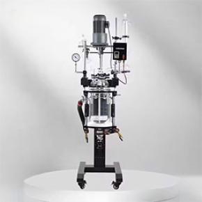 50L Lab Chemical Electric Lift Rotary Double-Layer Jacketed Glass Reactor Glass Lined Reactor