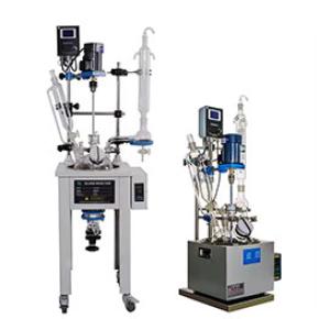 Industrial stirring single layer glass reactor lab chemical reactor vessel factory price glass reactor