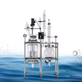 Crystallization Sand Core Filtration Chemical Vacuum Jacketed Glass Reactor, 10L to 200L Glass Lined Reactor