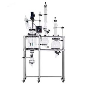 Latest design jacketed glass crystallization reactor for lab distillation