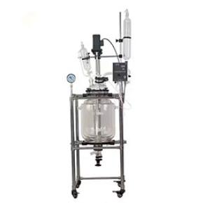Laboratory Chemical Pilot Plant Double Jacket Three-Layer Glass Reactor - High-Quality Reactor for Light Glass Applications