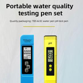 Portable water quality testing pen